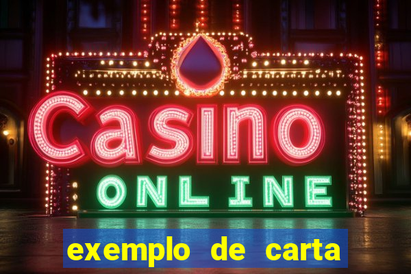exemplo de carta aberta vestibular